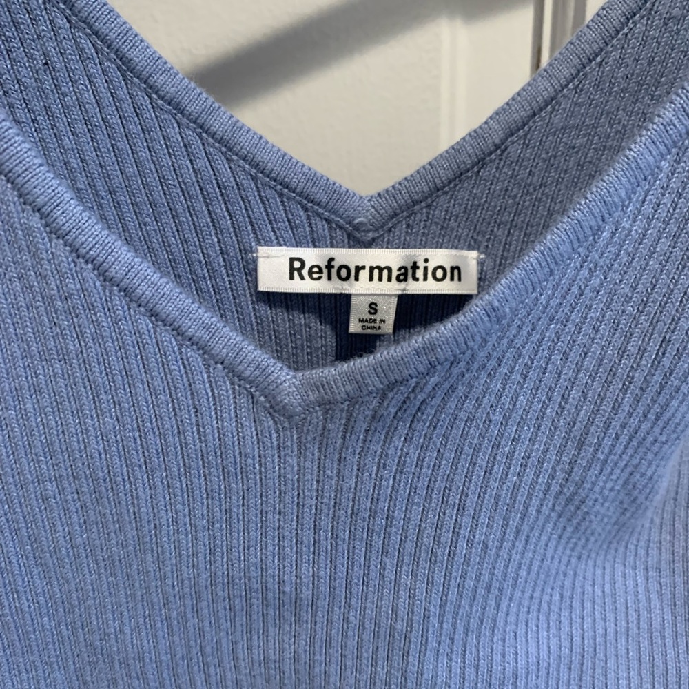 Reformation Ran Cotton Sweater Tank
